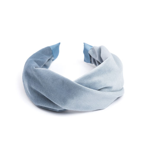 Hiuspanta Folded Velvet Dusty Blue